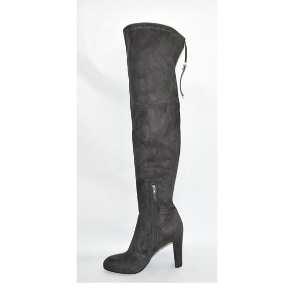 Sam Edelman 'kent' Sz 10 Over-the-Knee Dark Gray Suede Boots OTK T3 - Picture 2 of 7